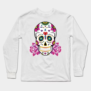 Colorful Skull Long Sleeve T-Shirt